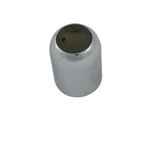Glänzende, zylindrische Abdeckhülse aus Metall, die für Kludi Produkte verwendet werden kann. Die Oberfläche reflektiert Licht und hat einen gleichmäßigen, glatten Abschluss.
